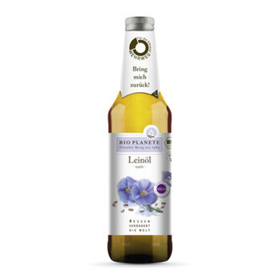 Produktfoto zu Leinöl nativ 0,5L