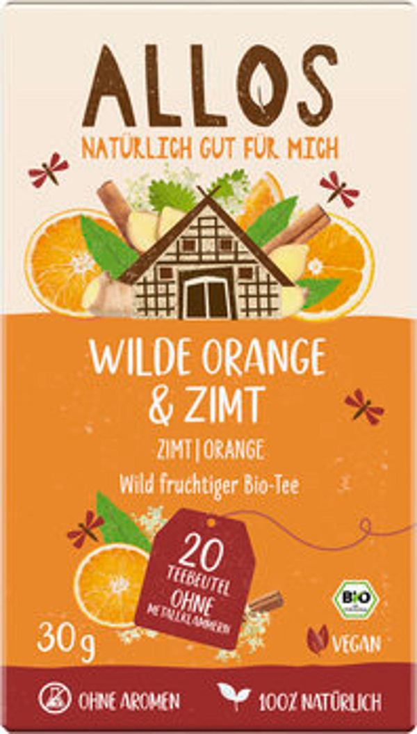 Produktfoto zu Wilde Orange und Zimt Tee