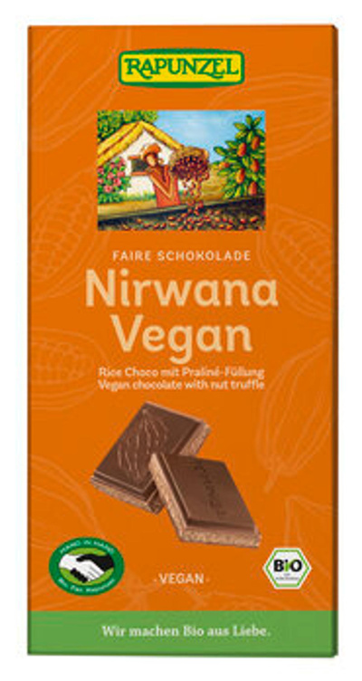 Produktfoto zu Nirwana Vegan Schokolade mit P