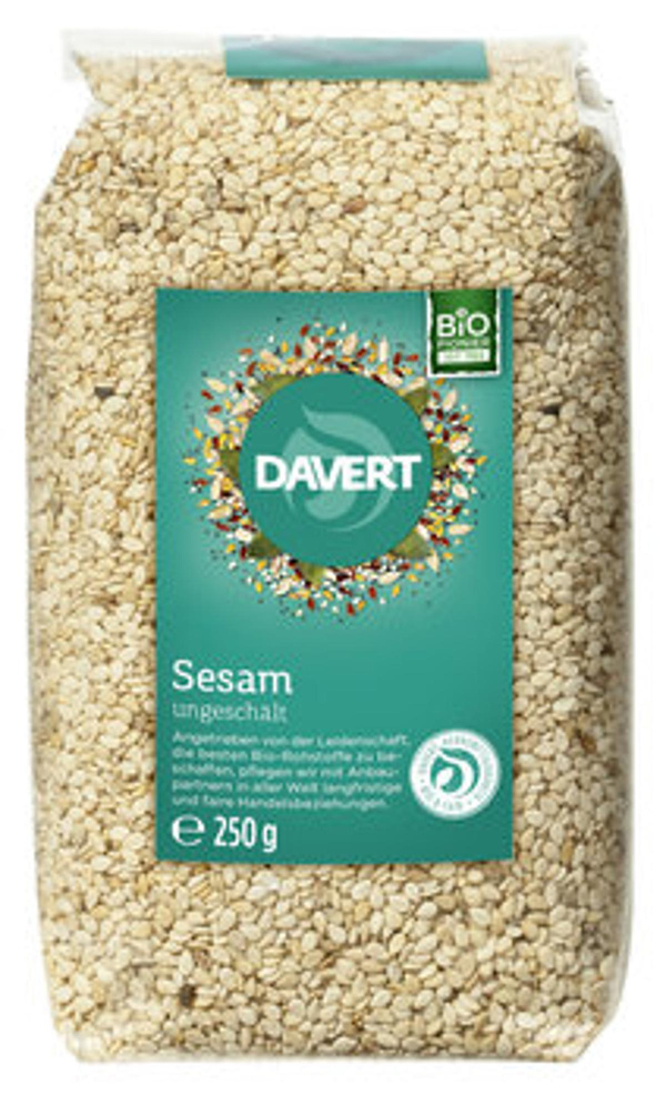Produktfoto zu Sesam, ungeschält 250g Davert
