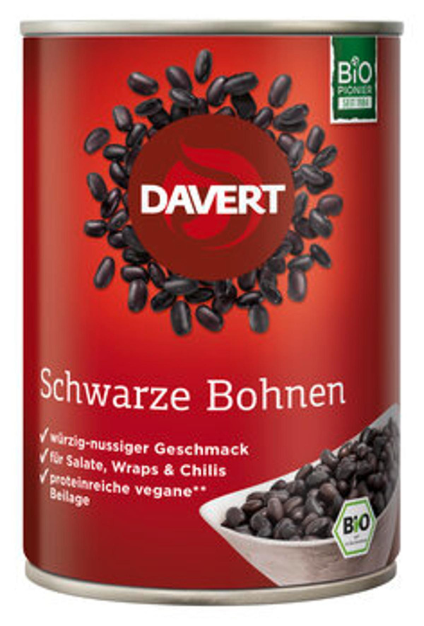 Produktfoto zu Schwarze Bohnen 400g