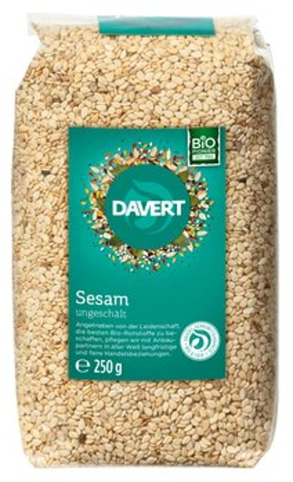 Produktfoto zu Sesam, ungeschält 250g Davert
