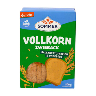 Produktfoto zu Weizen Vollkorn Zwieback